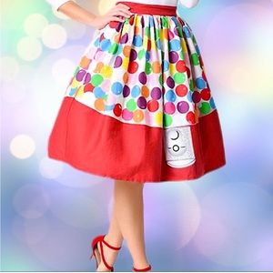 Rare!!! Unique Vintage Bubblegum Machine Skirt Size 2X